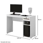 Mesa Office Veneza Kaiki Móveis Branco