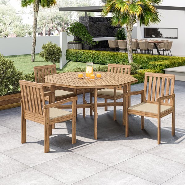 Mesa Oitavada Em Madeira Maciça Ombrelone Alvorada Yescasa Am