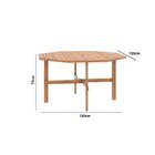 Mesa Oitavada Em Madeira Maciça Ombrelone Alvorada Yescasa Am