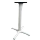 Mesa Ômega Ferro Branco 74 Cm (alt) Base Em X Tampo Mdp Quadr