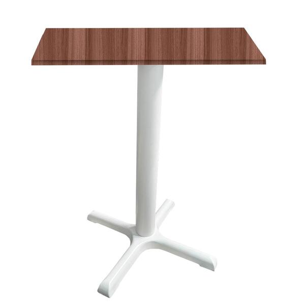 Mesa Ômega Ferro Branco 74 Cm (alt) Base Em X Tampo Mdp Quadr