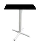 Mesa Ômega Ferro Branco 74 Cm (alt) Base Em X Tampo Mdp Quadr