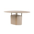 Mesa Orgânica Triangular Alto Padrão Sala De Jantar Oslo Cham