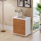 Mesa Organizador De Maquiagem Rodinha Decor Branco Nature