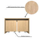 Mesa Organizadora De Brinquedos Com 2 Baús 100% Mdf Plancasa