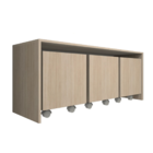 Mesa Organizadora De Brinquedos Com 3 Baús 100% Mdf Plancasa