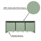 Mesa Organizadora De Brinquedos Com 3 Baús 100% Mdf Plancasa