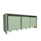 Mesa Organizadora De Brinquedos Com 3 Baús 100% Mdf Plancasa