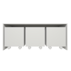 Mesa Organizadora De Brinquedos Com 3 Baús 100% Mdf Plancasa