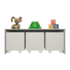 Mesa Organizadora De Brinquedos Com 3 Baús 100% Mdf Plancasa