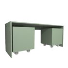 Mesa Organizadora De Brinquedos Infantil 120cm 2 Baús 100% Md