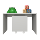 Mesa Organizadora De Brinquedos Infantil 1 Baú 100% Mdf Planc