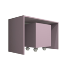 Mesa Organizadora De Brinquedos Infantil 1 Baú 100% Mdf Planc