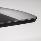 Mesa Oval 6 Lugares 1,6m Tampo Vidro E Mdf Tiê Cabecasa Madei