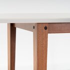 Mesa Oval 6 Lugares 1,8m Tampo Mdf Tiê Cabecasa Madeiraorigin
