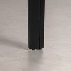 Mesa Oval 6 Lugares 1,8m Tampo Vidro E Mdf Tiê Cabecasa Madei