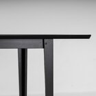 Mesa Oval 6 Lugares 1,8m Tampo Vidro E Mdf Tiê Cabecasa Madei