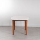 Mesa Oval 8 Lugares 2,0m Tampo Mdf Tiê Cabecasa Madeiraorigin