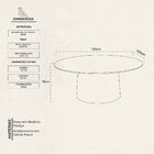 Mesa Oval Design Moderno 180cm X 100cm Base Em Madeira Maciça
