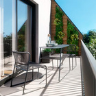 Mesa  Aço Oval Duo 75x55x120cm Preto Naterial