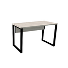Mesa P/ Escritório 120x60 Pandin P25tub - Nogueira/preto