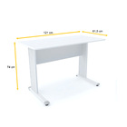 Mesa P/ Escritório 121x61 Pandin Maxxi - Branco