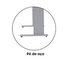 Mesa P/ Escritório 121x61 Pandin Maxxi - Cinza