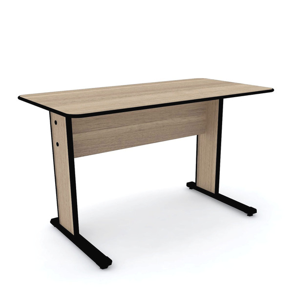 Mesa P/ Escritório 121x61 Pandin Maxxi - Naturalle/preto
