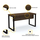 Mesa P/ Escritório 134x60 Pandin Pe40tub - Imbuia