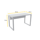 Mesa P/ Escritório 150x60 Pandin P25tub - Cinza