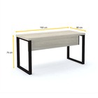Mesa P/ Escritório 150x60 Pandin Pe40tub - Nogueira