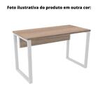 Mesa P/ Escritório 150x70 Pandin P25tub - Nogueira/branco