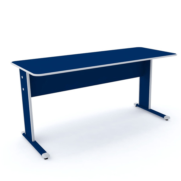 Mesa P/ Escritório 152x61 Pandin Maxxi - Azul/cinza