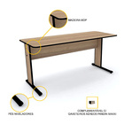 Mesa P/ Escritório 152x61 Pandin Maxxi - Naturalle/preto