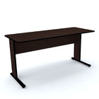 Mesa P/ Escritório 152x61 Pandin Maxxi - Tabaco/preto
