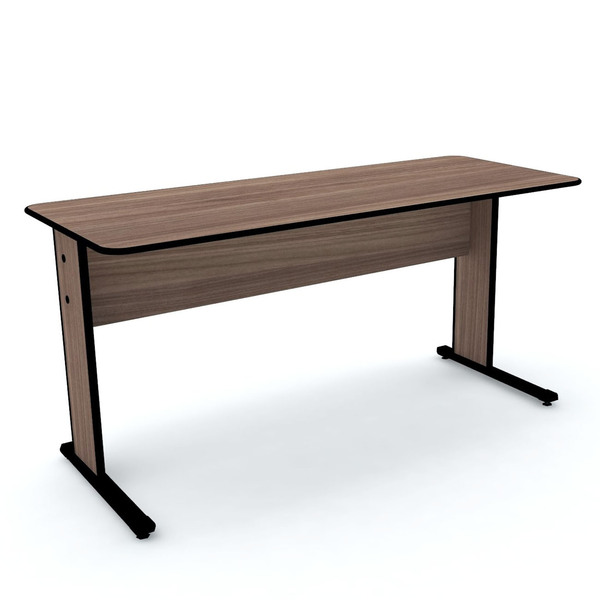 Mesa P/ Escritório 152x61 Pandin Maxxi - Walnut/preto
