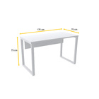 Mesa P/ Escritório 170x70 Pandin P25tub - Branco