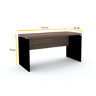 Mesa P/ Escritório 170x70 Pandin Pe40 - Walnut