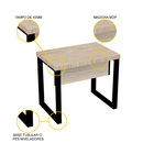 Mesa P/ Escritório 90x60 Pandin Pe40tub - Nogueira