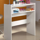 Mesa P/ Manicure De Chão Branco Salão De Beleza Organizador