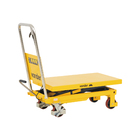Mesa Pantográfica Hidráulica 300kg Aço Roda Maciça 855x500mm