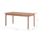 Mesa Para Área Externa 6 Lugares Bertioga - Jatobá - Meu Móve