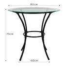 Mesa Para Área Externa Redonda Happy Hour De Aço E Fibra Sint