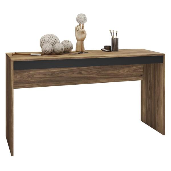 Mesa Para Artesanato Recta 136 Cm Marrom Caemmun