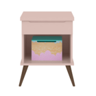 Mesa Para Cabeceira Espanha Rosê