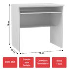 Mesa Para Computador 100% Mdf 9640 Branco - Foscarini