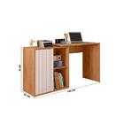 Mesa Para Computador 140cm Freijó Off White Tech Caemmun