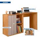 Mesa Para Computador 140cm Lamina Marrom Cacao Tech Caemmun