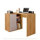 Mesa Para Computador 140cm Lamina Marrom Cacao Tech Caemmun