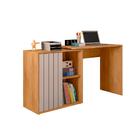 Mesa Para Computador 140cm Lamina Marrom Cacao Tech Caemmun